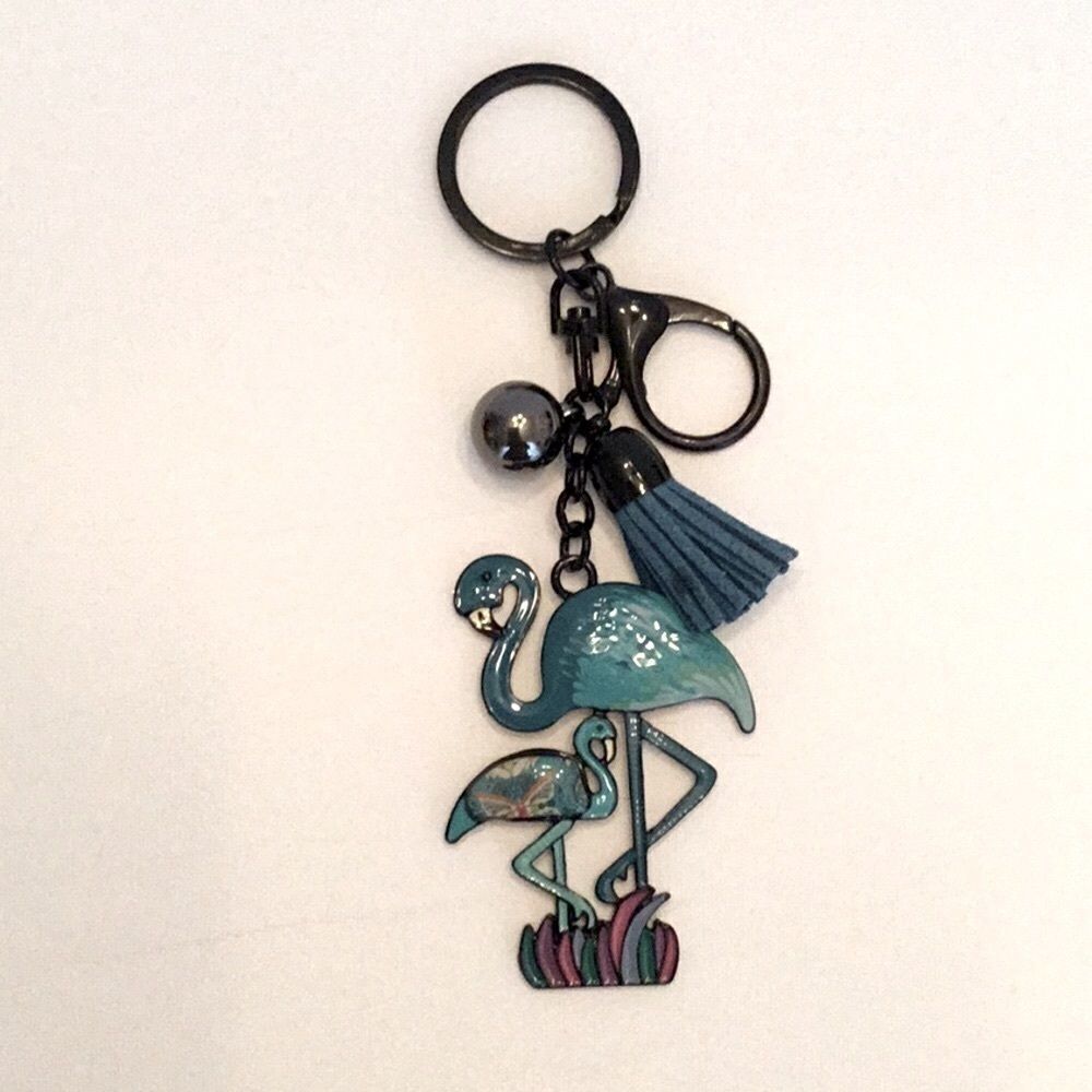 ‎TURQUOISE FLAMINGO KEY RING